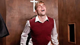 Priest Sinns Offers Forgiveness obstruction Not Before He Makes the Biy Suck His Cock - Fatherfucks